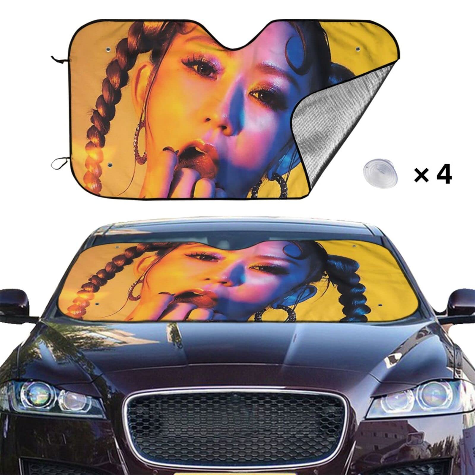 倖田來未 リバーシブルサンシェード Amazon | 倖田來未3 車用サンシェード 簡単収納 折り畳み カー